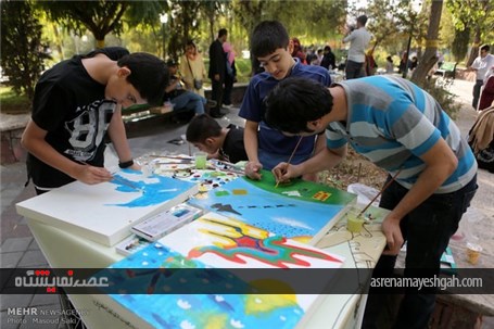 گزارش تصویری آیین افتتاح نمایشگاه &#171;کودک، هنر و صلح&#187;