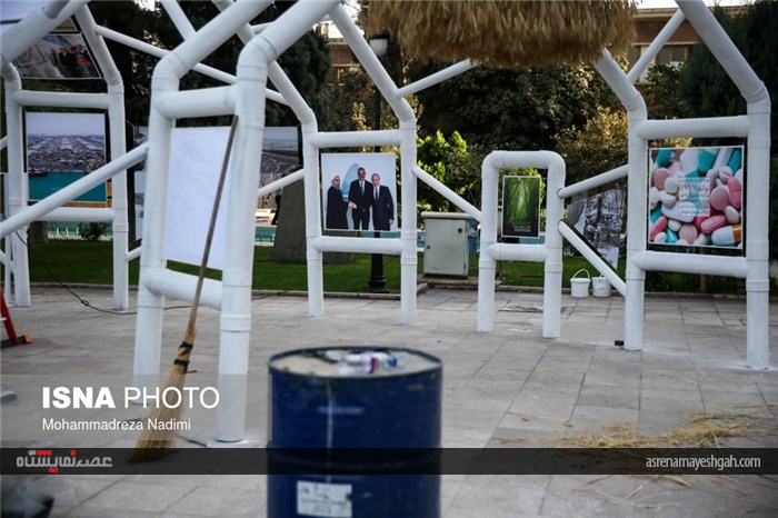 گزارش تصویری آماده‌سازی نمایشگاه دستاوردهای دولت یازدهم
