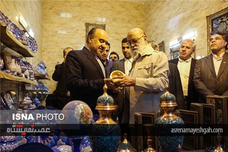 گزارش تصویری افتتاح نمایشگاه و بازارچه صنایع دستی و هنرهای سنتی عودلاجان