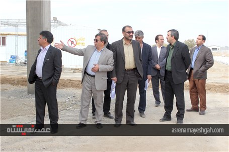 بازدید معاون هماهنگی امور عمرانی و معاون امور اقتصادی و منابع انسانی استاندار همدان از سایت در حال ا