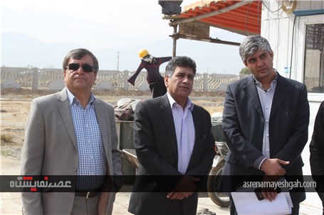 بازدید معاون هماهنگی امور عمرانی و معاون امور اقتصادی و منابع انسانی استاندار همدان از سایت در حال ا