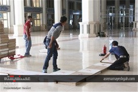 گزارش تصویری آماده سازی بیست و دومین نمایشگاه مطبوعات