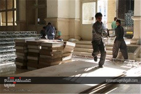 گزارش تصویری آماده سازی بیست و دومین نمایشگاه مطبوعات