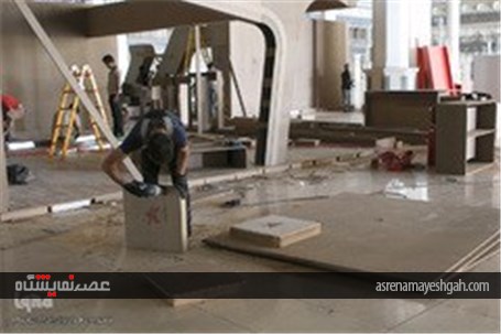 گزارش تصویری آماده سازی بیست و دومین نمایشگاه مطبوعات