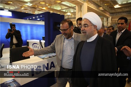 گزارش تصویری بازدید رییس‌جمهور از بیست و دومین نمایشگاه مطبوعات