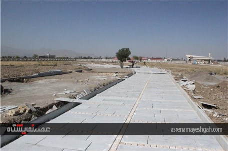 گزارش تصویری مراحل عملیات عمرانی سایت جدید الاحداث شرکت نمایشگاه های بین المللی استان همدان