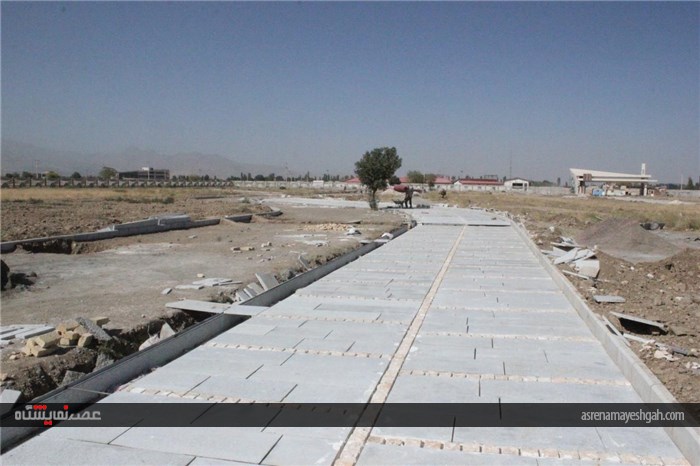 گزارش تصویری مراحل عملیات عمرانی سایت جدید الاحداث شرکت نمایشگاه های بین المللی استان همدان