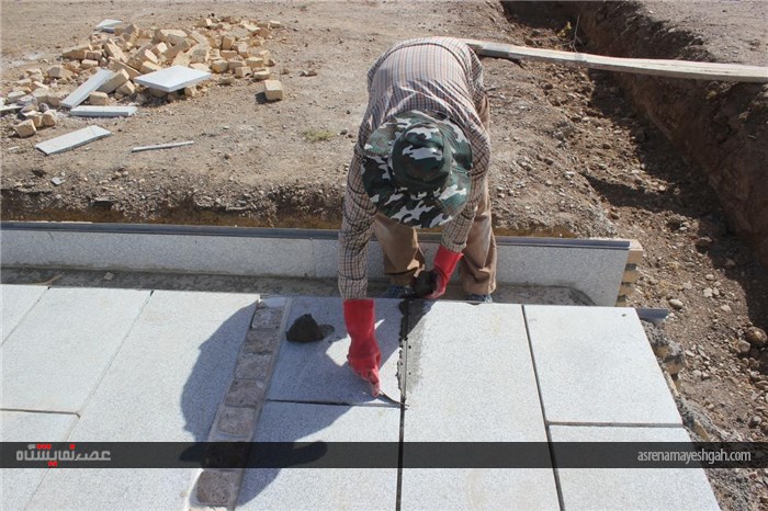 گزارش تصویری مراحل عملیات عمرانی سایت جدید الاحداث شرکت نمایشگاه های بین المللی استان همدان