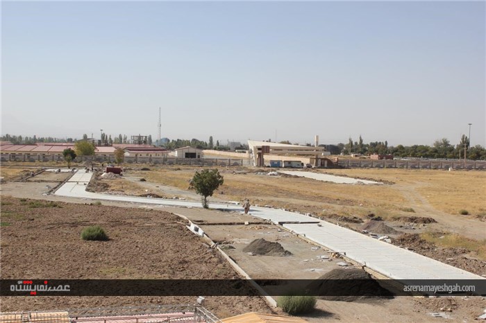 گزارش تصویری مراحل عملیات عمرانی سایت جدید الاحداث شرکت نمایشگاه های بین المللی استان همدان