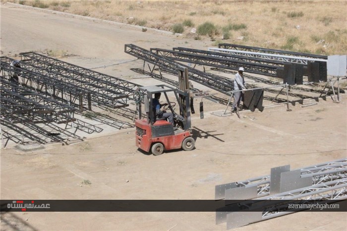 گزارش تصویری مراحل عملیات عمرانی سایت جدید الاحداث شرکت نمایشگاه های بین المللی استان همدان