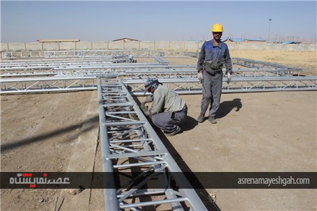 گزارش تصویری مراحل عملیات عمرانی سایت جدید الاحداث شرکت نمایشگاه های بین المللی استان همدان