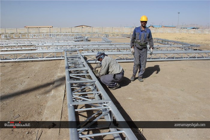 گزارش تصویری مراحل عملیات عمرانی سایت جدید الاحداث شرکت نمایشگاه های بین المللی استان همدان