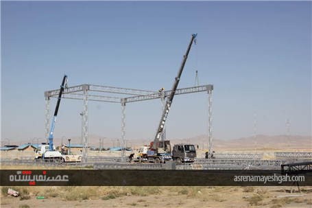 گزارش تصویری مراحل عملیات عمرانی سایت جدید الاحداث شرکت نمایشگاه های بین المللی استان همدان