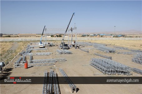 گزارش تصویری مراحل عملیات عمرانی سایت جدید الاحداث شرکت نمایشگاه های بین المللی استان همدان