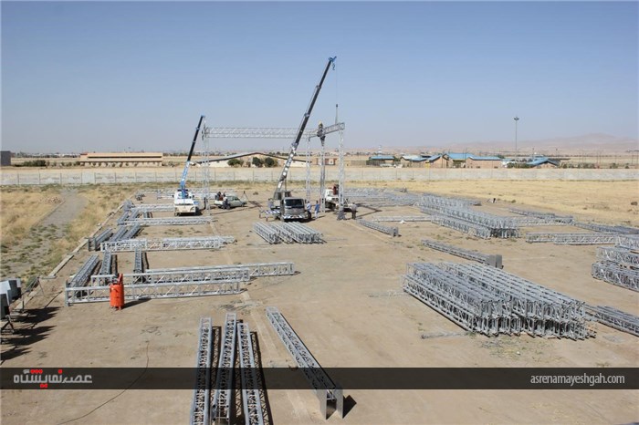 گزارش تصویری مراحل عملیات عمرانی سایت جدید الاحداث شرکت نمایشگاه های بین المللی استان همدان