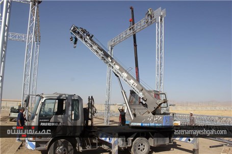 گزارش تصویری مراحل عملیات عمرانی سایت جدید الاحداث شرکت نمایشگاه های بین المللی استان همدان