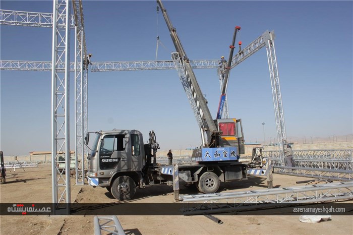 گزارش تصویری مراحل عملیات عمرانی سایت جدید الاحداث شرکت نمایشگاه های بین المللی استان همدان