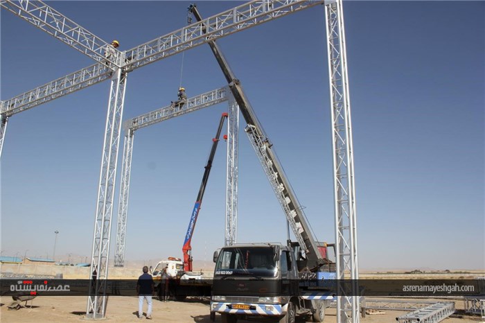 گزارش تصویری مراحل عملیات عمرانی سایت جدید الاحداث شرکت نمایشگاه های بین المللی استان همدان