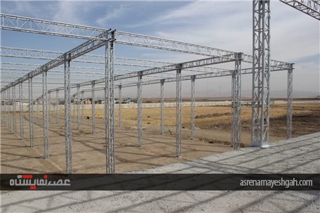 گزارش تصویری مراحل عملیات عمرانی سایت جدید الاحداث شرکت نمایشگاه های بین المللی استان همدان