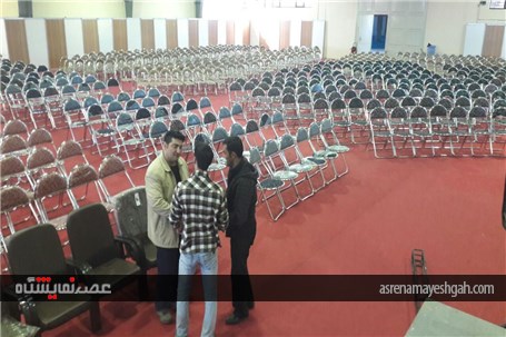 گزارش تصویری مراحل آماده سازی محل برپایی افتتاحیه بیست و سومین جشنواره بین المللی تئاتر کودک و نوج