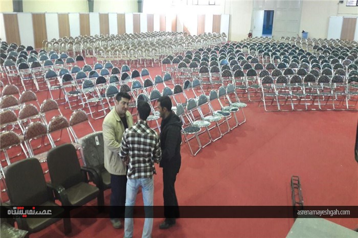 گزارش تصویری مراحل آماده سازی محل برپایی افتتاحیه بیست و سومین جشنواره بین المللی تئاتر کودک و نوج