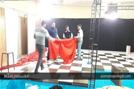 گزارش تصویری مراحل آماده سازی غرفه در نمایشگاه تخصصی مبلمان و لوستر همدان