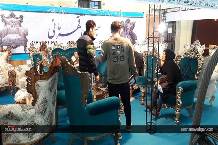 نخستین روز بارانی نمایشگاه تخصصی مبلمان و لوستر