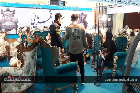 نخستین روز بارانی نمایشگاه تخصصی مبلمان و لوستر