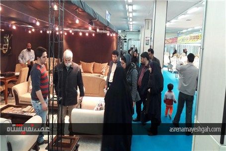 نخستین روز بارانی نمایشگاه تخصصی مبلمان و لوستر