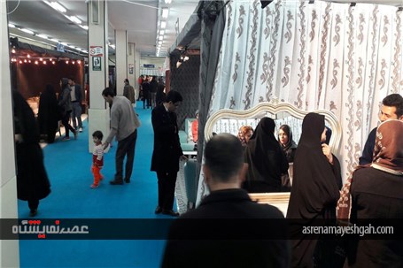نخستین روز بارانی نمایشگاه تخصصی مبلمان و لوستر