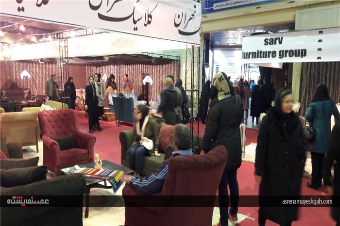 نخستین روز بارانی نمایشگاه تخصصی مبلمان و لوستر