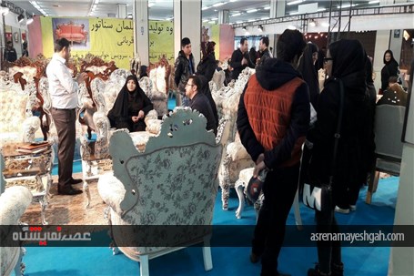 نخستین روز بارانی نمایشگاه تخصصی مبلمان و لوستر