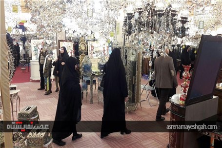 نخستین روز بارانی نمایشگاه تخصصی مبلمان و لوستر