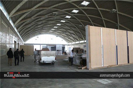 گزارش تصویری مراحل آماده سازی نخستین نمایشگاه بین المللی تهران پلاست شهرآفتاب تهران