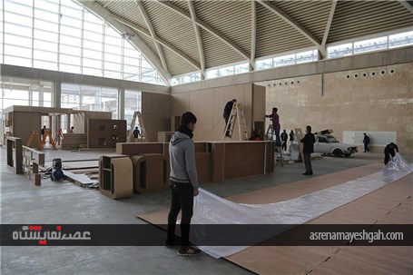 گزارش تصویری مراحل آماده سازی نخستین نمایشگاه بین المللی تهران پلاست شهرآفتاب تهران