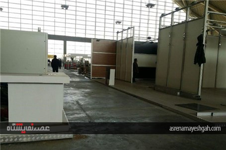 گزارش تصویری یک روز مانده تا برگزاری نمایشگاه تهران پلاست در شهر آفتاب