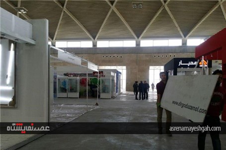 گزارش تصویری یک روز مانده تا برگزاری نمایشگاه تهران پلاست در شهر آفتاب