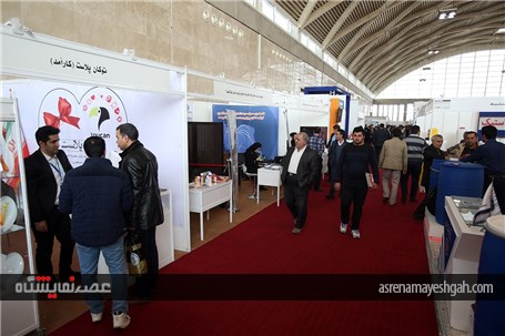 گزارش تصویری دومین روز برگزاری نمایشگاه تهران پلاست در شهر آفتاب