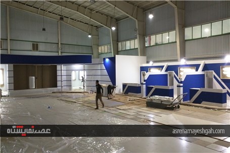 گزارش تصویری از آماده سازی غرفه های حاضرین در نمایشگاه خودرو اصفهان