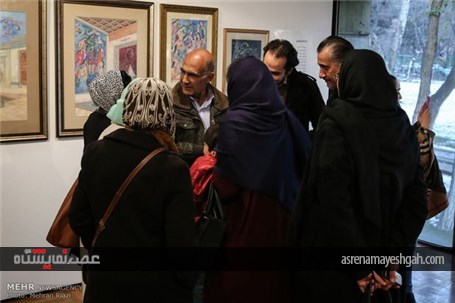 گزارش تصویری از آیین گشایش بخش نمایشگاه مفاخر و بین الملل نهمین جشنواره هنرهای تجسمی فجر
