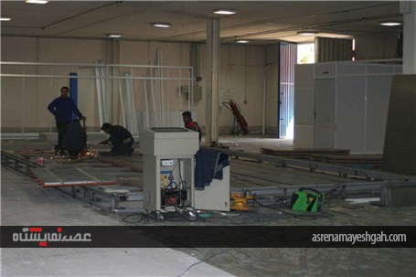 گزارش تصویری از آماده سازی ششمین دوره نمایشگاه صنعت تفریحات تهران