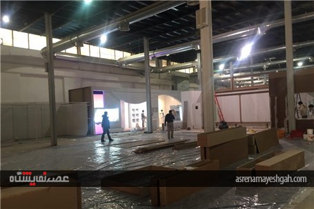 گزارش تصویری از آماده سازی غرفه های نمایشگاه بین المللی صنایع چوب، ماشین آلات و تجهیزات وابسته