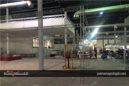 گزارش تصویری از آماده سازی غرفه های نمایشگاه بین المللی صنایع چوب، ماشین آلات و تجهیزات وابسته