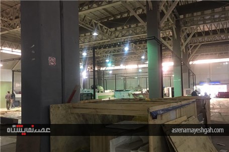 گزارش تصویری از آماده سازی غرفه های نمایشگاه بین المللی صنایع چوب، ماشین آلات و تجهیزات وابسته