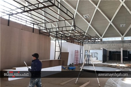 گزارش تصویری آماده سازی شهر آفتاب در آستانه نمایشگاه خودرو تهران