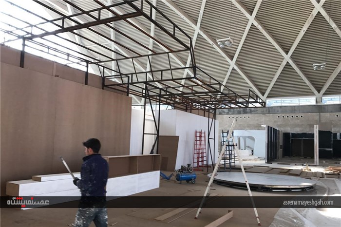 گزارش تصویری آماده سازی شهر آفتاب در آستانه نمایشگاه خودرو تهران