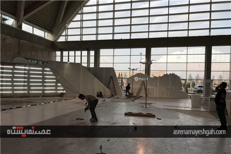 گزارش تصویری آماده سازی شهر آفتاب در آستانه نمایشگاه خودرو تهران