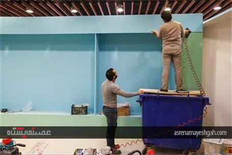 گزارش تصویری از آماده سازی نمایشگاه رسانه های دیجیتال