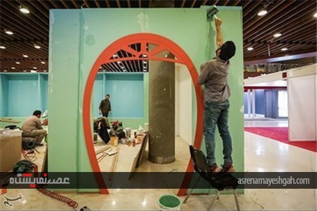گزارش تصویری از آماده سازی نمایشگاه رسانه های دیجیتال