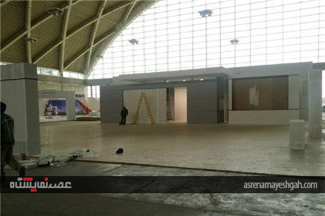 گزارش تصویری از آماده سازی غرفه های نمایشگاه خودرو تهران